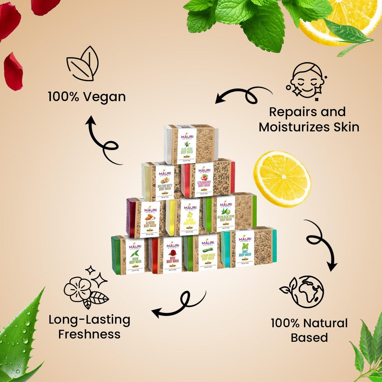 Assorted Soaps Combo Pack of 10