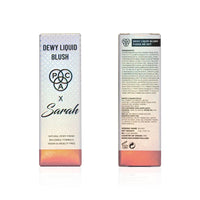 PAC X Sarah Dewy Liquid Blush (Fudge Me Not) for Face Makeup | Long-Lasting & Lightweight Liquid for Dewy Glow | Blendable & Buildable Coverage | Cruelty-Free & Vegan | Dermatologist-Tested Formula