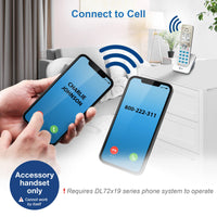 AT&T DL70019 Accessory Handset for DL72x19 Phone with Bluetooth Connect to Cell, Call Blocking, 1.8
