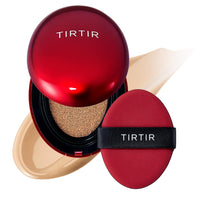 TIRTIR All Skin Mask Fit Red Cushion Foundation, Full Coverage, Skin Fit, Satin Glow Finish, Korean Cushion Foundation #27N Camel, 18G