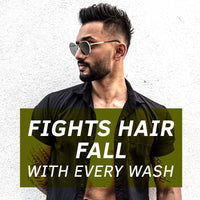 Ustraa Anti Hair Fall Shampoo - 250ml x 2 - Dermatologically Tested, With Apple Cider Vinegar, Stronger Hair & Clean Scalp | Prevents Hairfall | No Sulphates, No Parabens.