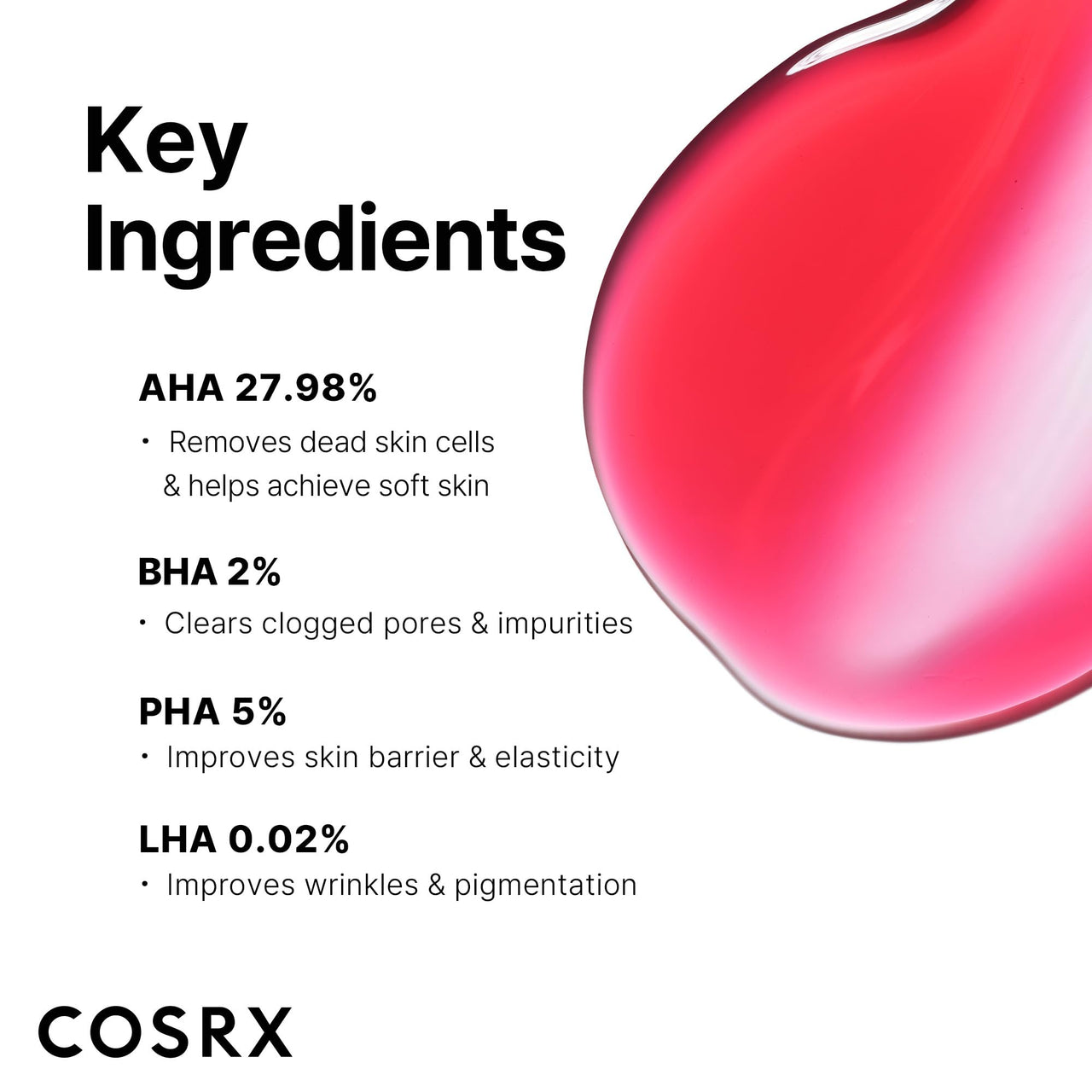 COSRX AHA BHA PHA LHA 35% Peel 30 ml, Chemical Exfoliating Peeling Gel for Dull, Rough, Oily Skin with Clogged Pored & Dead Skin Cells, Highly Concentrated, Korean Skincare, Paraben Free