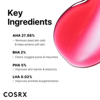 COSRX AHA BHA PHA LHA 35% Peel 30 ml, Chemical Exfoliating Peeling Gel for Dull, Rough, Oily Skin with Clogged Pored & Dead Skin Cells, Highly Concentrated, Korean Skincare, Paraben Free