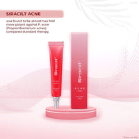 SIRACILT ACNE Cream with Azelaic Acid and Niacinamide, Anti-bacterial action, Reduces sebum levels & clogged pores, Gentle exfoliation of dead skin cells, Paraben & Sulphate Free - 15gm