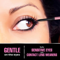 FACESCANADA Fresh Eyes Kajal Stick, 0.35G | With Rose Extracts | 24Hr Waterproof | Suits Sensitive Eyes | Intense Black Matte Finish | Refreshes Tired Eyes | Gentle | Smudgeproof | Vegan