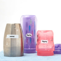 Avery No-Iron Fabric Labels, Assorted Shapes and Sizes, Washer and Dryer Safe, Non-Printable, 45 Labels Per Pack, 2-Pack, 90 Total (30700) 2 Pack Clothing Labels