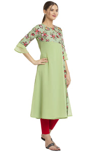 ALC Creation Women's  Crepe A-line Kurta