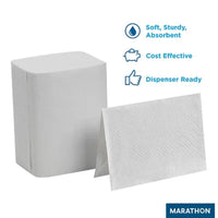 Marathon Interfold 1-Ply White Dispenser Napkins 12 Pks., 250 Napkins/Pk.