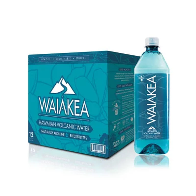 Waiakea Hawaiian Volcanic Water 1 L., 12 Pk.