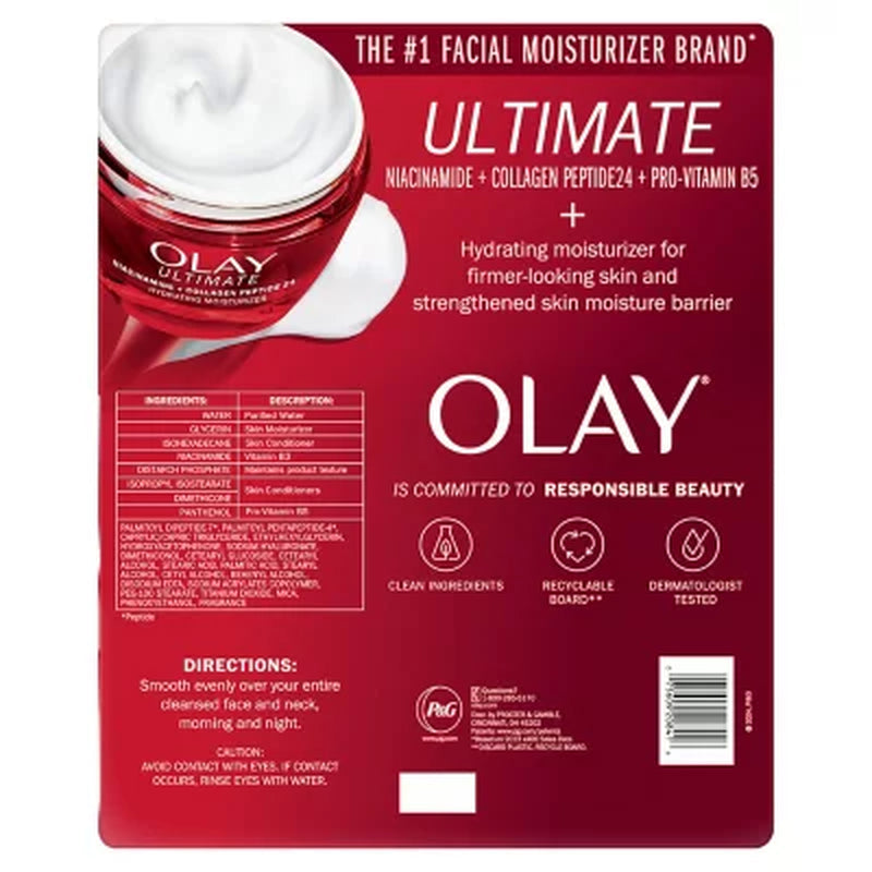Olay Ultimate 3-In-1 Hydrating Moisturizer, 1.7 Oz., 2 Pk.
