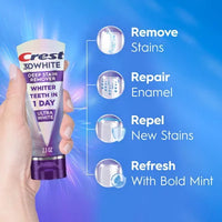 Crest 3Dwhite Brilliance Deep Stain Remover Toothpaste, 2.1 Oz., 4 Pk.