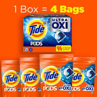 Tide PODS Laundry Detergent Pacs, 4-In-1 Ultra Oxi, 104 Ct.