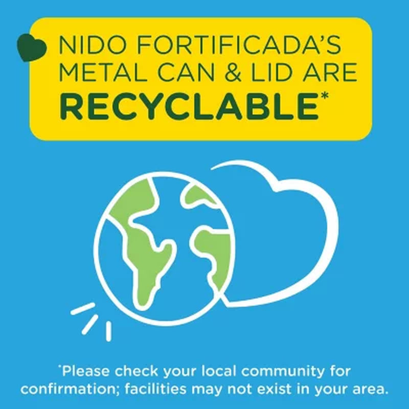 Nestle NIDO Fortificada Dry Whole Milk Powder 4.85 Lb.