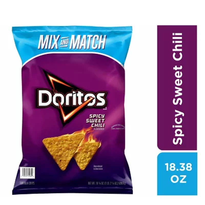 Doritos Spicy Sweet Chili Tortilla Chips, 18.38 Oz.