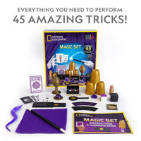 NATIONAL GEOGRAPHIC Kids Magic Set - 45 Magic Tricks for Kids to Perform with Step-By-Step Video Instructions