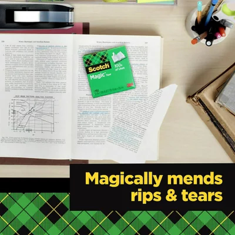 Scotch® Magic™ Tape, 3/4 in X 1296 In, 12 Pack