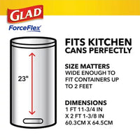 Glad Forceflex 13-Gallon Kitchen Trash Bags, Gain Original Scent + Febreze, 160 Ct.