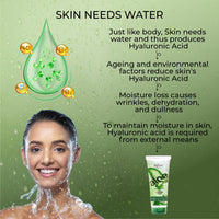 Raissa 4D Hyaluronic Acid Gel | 100% Pure Aloe Vera Gel 100g | Infused with 4D Hyaluronic Acid, Niacinamide & D-Panthenol | For Face, for Body & for Hair |