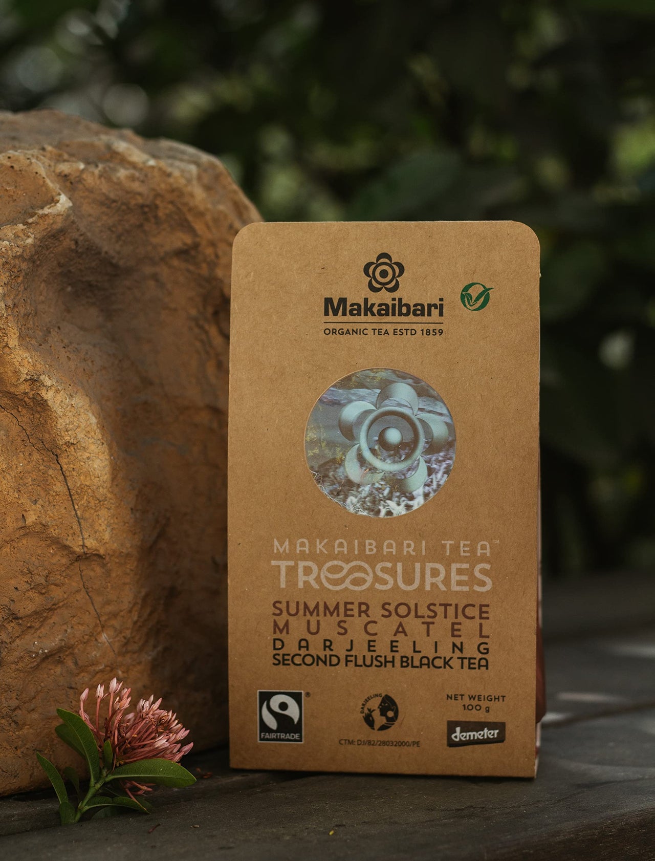 Makaibari Tea Treasures Summer Solstice Muscatel | Organic Darjeeling Second Flush Whole Leaf Black Tea | USDA Certified Premium Black Tea | 100 Grams|Loose Leaves