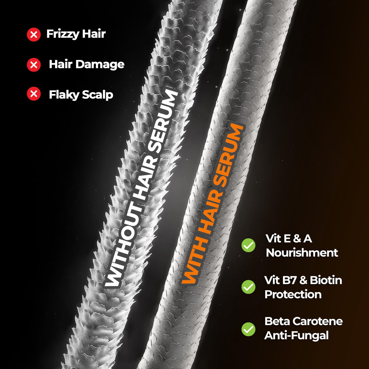 Beardo Hair Serum 50ml for Instant Shine & Anti-frizz with Argan Oil, Made for Men's  Hair, Super Light-weight | Provides shine, smoothness and damage protection | Luxurious Shine, Frizz-Free Hair Serum for Men