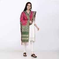 KAPAAHA Women's  Woven Design Silk Blend Dupatta Free Size