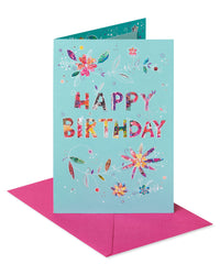 American Greetings Birthday Card for Her (Floral Happy Birthday) Floral Happy Birthday