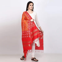 KAPAAHA Women's  Woven Design Silk Blend Dupatta Free Size