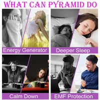 Orgone Pyramid Postive Energy, Amethyst Chakra Orgone Pyramid, Orgonite Pyramid for Success, Energy Generator Healing Crystal Pyramid… Orgone Pyramid + Tree of Life Necklace