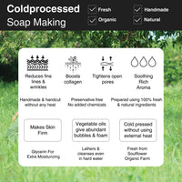 Soulflower Sweet Rose Soap Handmade, 100% Pure, Natural & Cold processed Grade 1 BIS Standard Premium & Luxurious Soap with Essential Oils, Exotic Herbs & Aroma, 150g