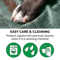 Furhaven Waterproof Throw Blanket for Dogs & Indoor Cats, Washable - Two-Tone Luxe Velvet Dog Blanket - Celadon Green, Large Blanket - Two-tone Luxe Velvet (Celadon Green) 50.0