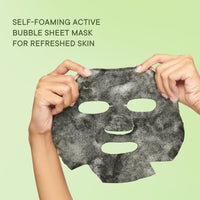 QUENCH BOTANICS Korean Bubble Sheet Mask With Matcha Green Tea Anti-Oxidants | Self-Foaming Korean Mask For Glowing Skin | Deep Cleanses & Purifies Skin | Made In Korea (Pack Of 1, 21Ml)