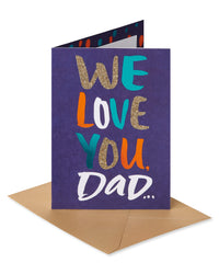 American Greetings Birthday Card for Dad from Us (We Love You) We Love You
