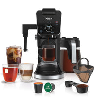 Ninja Drip Coffee Maker With K Cup Combo, DualBrew Pro Specialty Coffee System, Coffee Machine Compatible with K-Cup Pods, 12 Cup Single Serve Coffee Makers with Paper Filter, CFP301 Frother + Paper Filter