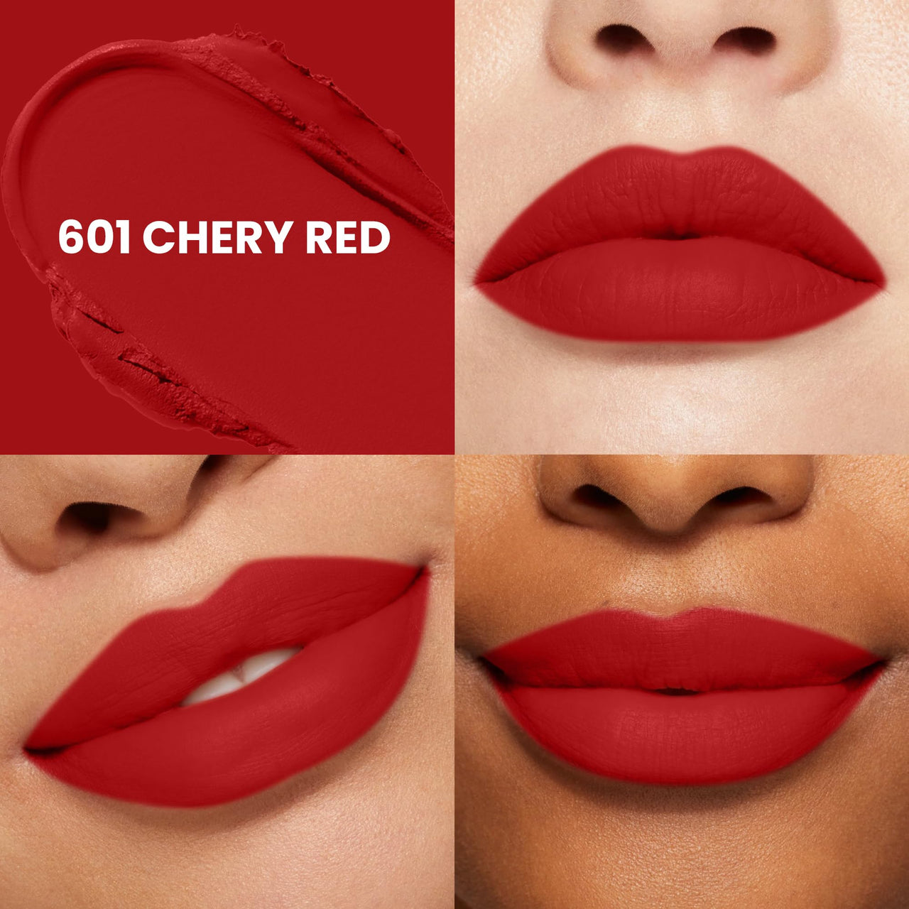 Seven Seas Creamy Matte Long Stay Lipstick | Smooth Glide | Waterproof & smudge proof lipstick | High Rich colors Matte Finish Lipstick (CHERRY RED, 3.5g)