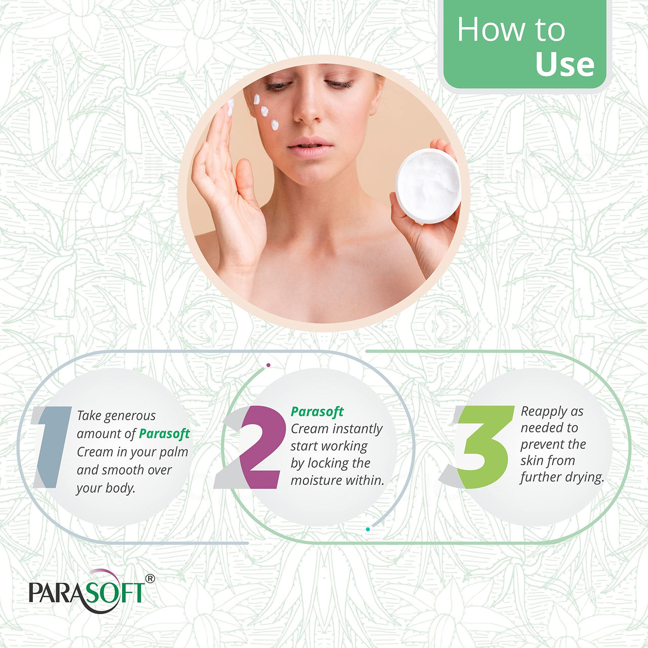 Parasoft Cream for Dry & Dehydrated Skin Intense Moisturizer Nourishing Cold & Winter Cream with Goodness of Aloe vera for both Men & Women Non-Greasy Paraben Free -200 GM