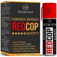 Newish Metal Powerful Pepper Spray Self Defence for Women Shots 50 (35 gm / 55 ml) (Red)