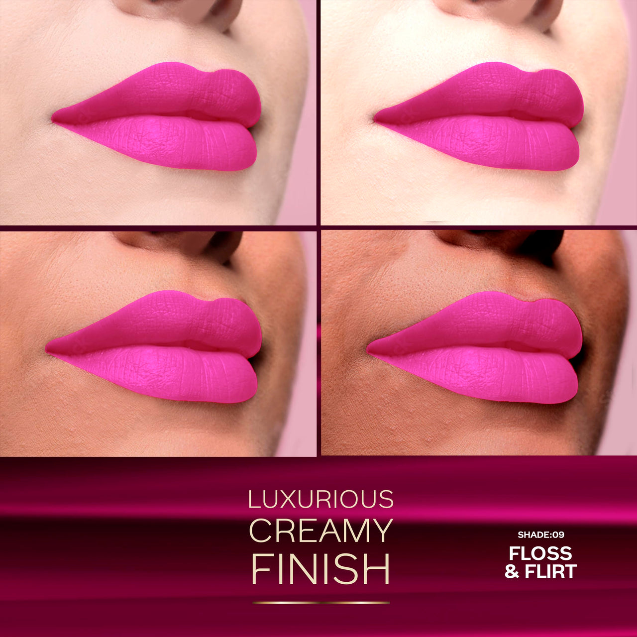 FACESCANADA Comfy Matte Lip Crayon - Floss & Flirt 09, 2.8g | 8HR Long Stay | No Dryness | Luxurious Matte Texture | Intense Color in 1 Stroke | Hydrates & Nourishes With Chamomile & Shea Butter