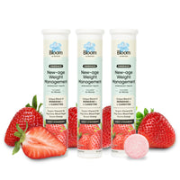 Bloom Berberine + L-Carnitine Effervescent Tablets | 60 Effervescent Tablets (Pack of 3) | Natural Formula for Weight Management | Turns Fat into Active Energy | Strawberry Flavour