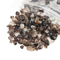 456 PCs Natural Chip Stone Beads, 5-8mm Irregular Multicolor Gemstones Loose Crystal Healing Smoky Quartz Rocks with Hole for Jewelry Making DIY Crafts