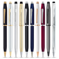 Cross Century II Ballpoint Pen, Black Lacquer with 23KT Gold-Plated Appointments Black Lacquer / 23KT Gold