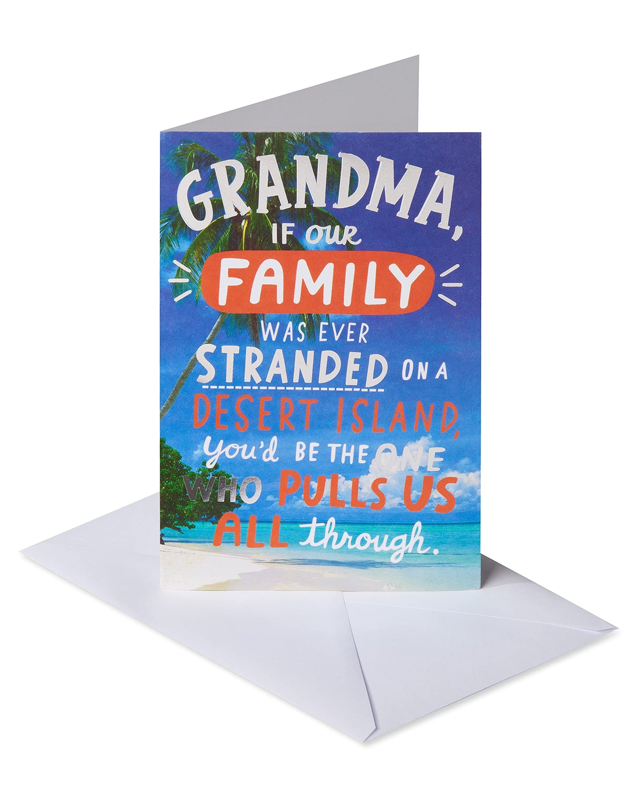 American Greetings Funny Birthday Card for Grandma (Desert Island) Desert Island