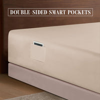 Elegant Comfort 1500 Premium Hotel Quality 18-24 Inches Deep - Extra Deep Pocket Single Fitted Sheet for High Mattress, Luxury and Softest, Smart Pocket - Wrinkle Free, California King, Marine Teal Cal King - EXTRA DEEP Pocket