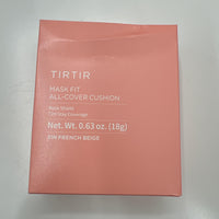 TIRTIR Mask All-Cover Cushion Foundation | Full coverage, Skin fit, Satin Glow Finish | Korean Cushion Foundation #31N FRENCH BEIGE | 18g