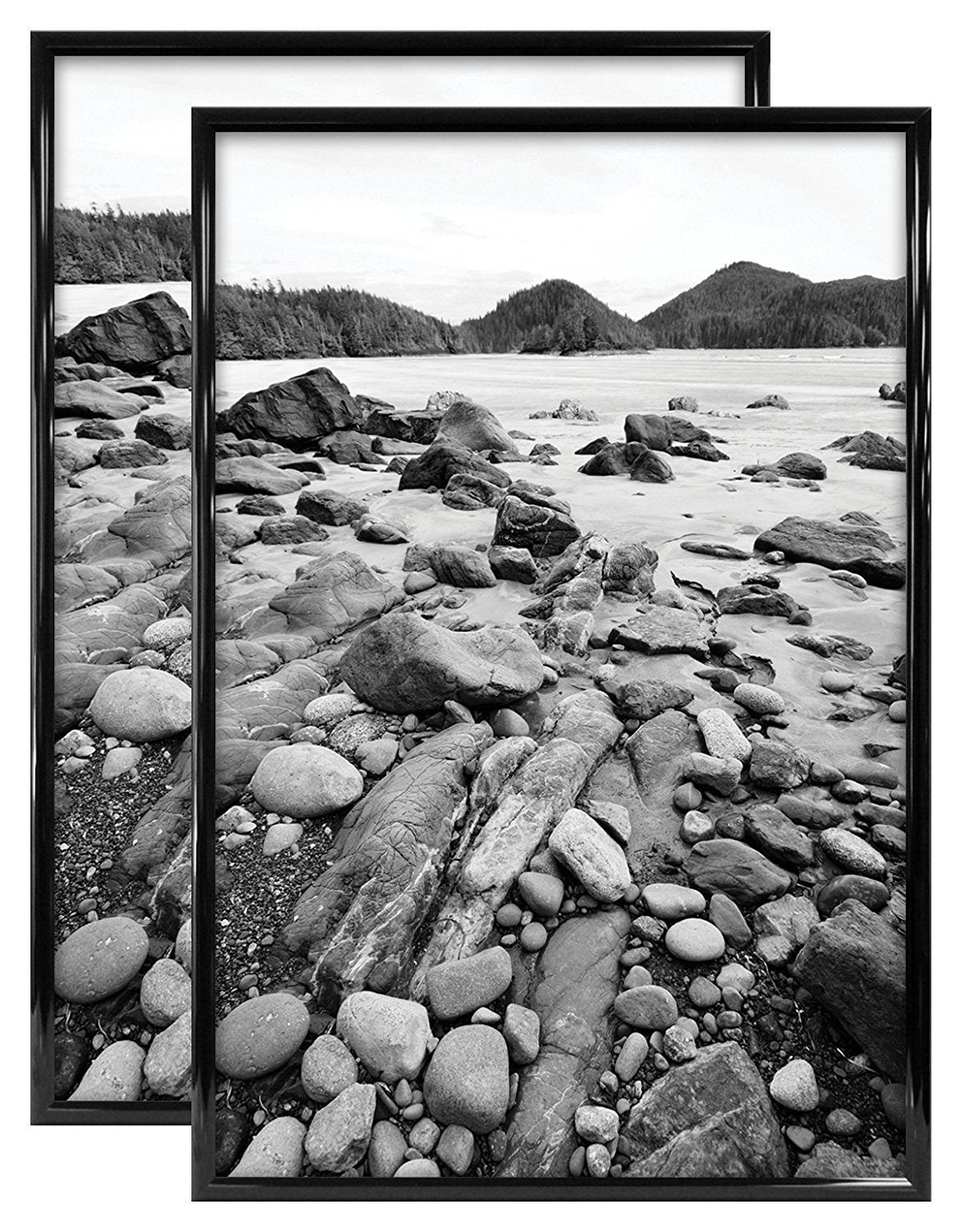 MCS Trendsetter 20x28 Poster Frame Black High-Gloss, Vertical & Horizontal Wall Hanging Large Picture Frame for Photos, Posters & Art Prints (1-Pack) 20 x 28 in Single