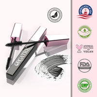 Orgatre Boldgaze Waterproof Volumizing Mascara 4.5ml for High Volume & Long-Lasting Curl | Smudge-Proof Black Mascara for Women | Suitable for Eyebrows & Lower Lashes