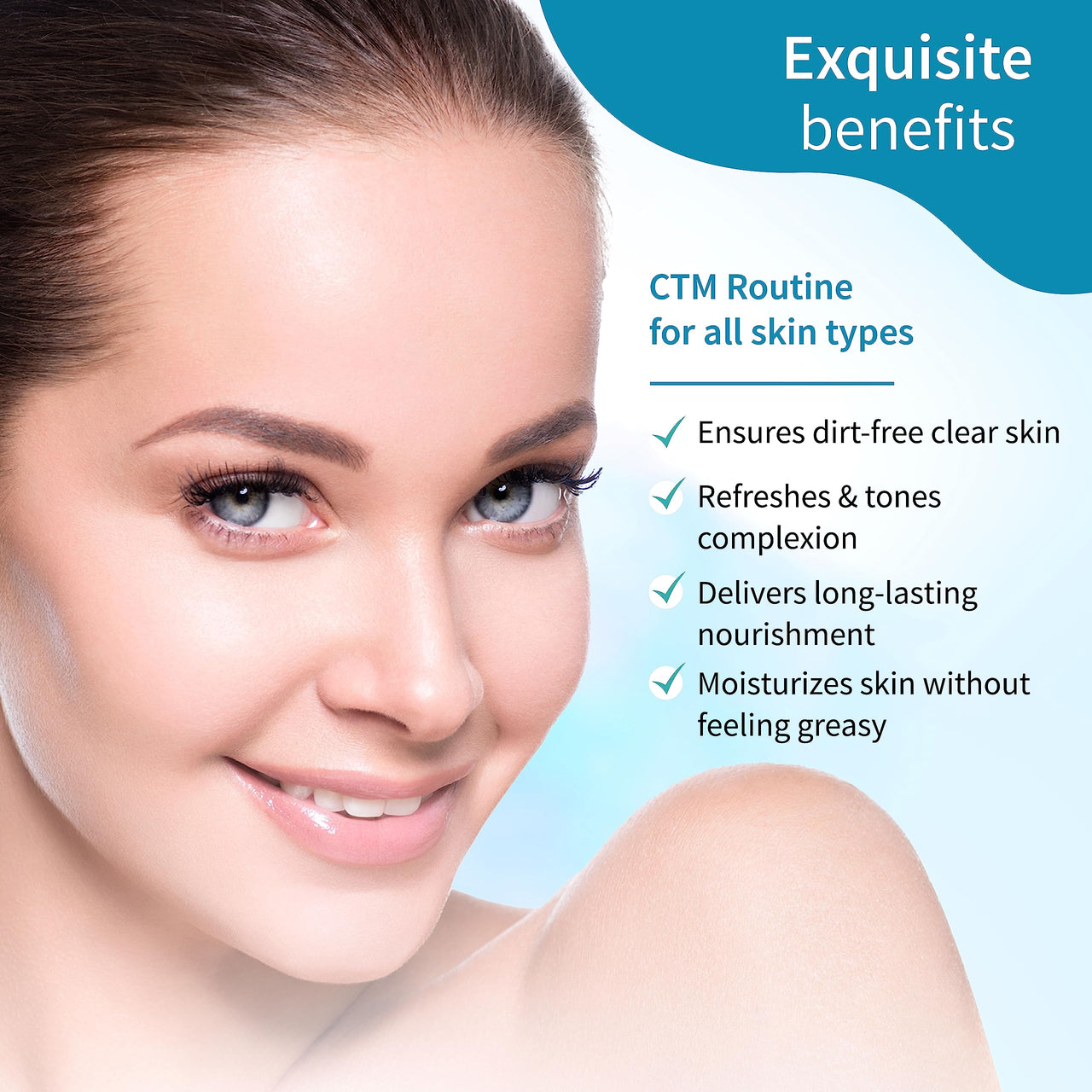 Ayouthveda CTM Combo For Dirt Free Clear Skin, Dark Spots, Refreshes Complexion Charcoal Face Wash(100ml) | Ocean Mist(100ml) | Ultra Hydrating Face Emulsion Cream With Aloe Vera & Coconut Water(60g)