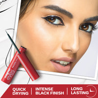 FACES CANADA Magneteyes Eyeliner - Black, 3.5ml | Intense Matte Finish | Quick Drying | 24HR Long Lasting | Fine Tip For Precise Smooth Application | Almond Oil Enriched | Waterproof | Smudgeproof