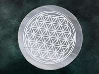 Selenite Crystal Charging Plate For Crystals And Healing Stones, 4.5