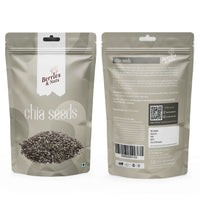 Berries And Nuts Premium Chia Seeds | Raw Chia Seeds | Chia Seed Pouch 200 Grams