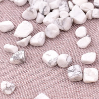 SigMntun Howlite Crystal Chips Bulk, Natural, 10 oz (283g) Healing Crystals for Reiki Chakra Meditation Energy Balancing Therapy, Tumbled Stones for Crafts Decorative Rocks for Planters 10 Oz - Howlite